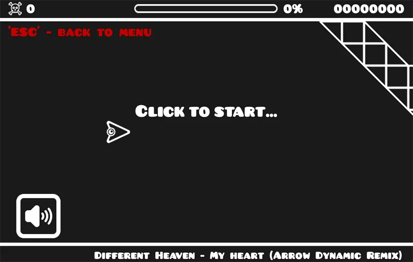 Geometry Arrow 2 gameplay screenshot