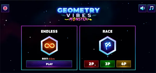 Geometry Vibes Monster gameplay screenshot